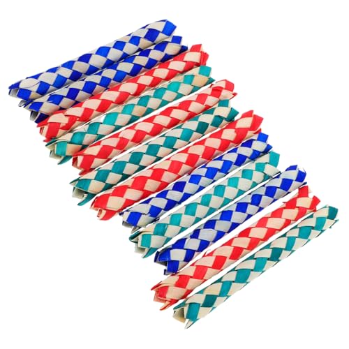 HEALSOPTHY 12 Stück Teiliges Chinesische Bambus Fingerfallen Robustes DIY Fingertrap für Partygeschenke Buntes Kau und Kauspielzeug für Haustier Vogelkäfig Geeignet HEALSOPTHY 12 Stück Teiliges Chinesische Bambus Fingerfallen Robustes DIY Fingertrap für Partygeschenke Buntes Kau und Kauspielzeug für Haustier Vogelkäfig Geeignet von HEALSOPTHY