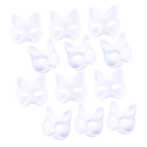 HEALSOPTHY 12 Stück Teiliges DIY Papiermasken mit Fuchs und Katzenmasken Leichte Unbemalte Pulp Masken zum Bemalen Kreative Tier Masken für Karneval Kostüm und Partyveranstaltungen HEALSOPTHY 12 Stück Teiliges DIY Papiermasken mit Fuchs und Katzenmasken Leichte Unbemalte Pulp Masken zum Bemalen Kreative Tier Masken für Karneval Kostüm und Partyveranstaltungen von HEALSOPTHY