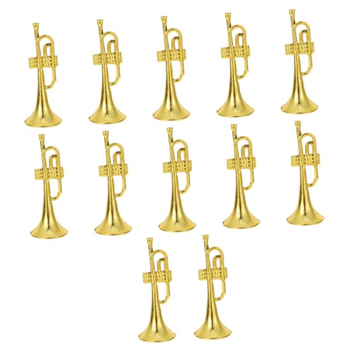 HEALSOPTHY 12 Stück Teiliges Miniatur Musikinstrumentenmodelle in Gold Detailreiche DIY Weihnachtskranz Anhänger Realistische Trompeten und Instrumentennachbildungen für Puppenhaus Dekoration HEALSOPTHY 12 Stück Teiliges Miniatur Musikinstrumentenmodelle in Gold Detailreiche DIY Weihnachtskranz Anhänger Realistische Trompeten und Instrumentennachbildungen für Puppenhaus Dekoration von HEALSOPTHY