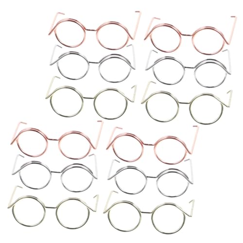 HEALSOPTHY 12 Stück Teiliges Miniatur Puppenbrillen aus Kupferdraht Vielseitige Puppenhaus Zubehör Wiederverwendbare Leichte Puppenbrille für Doll Dress Up und Sammler Farblich Gemischt in HEALSOPTHY 12 Stück Teiliges Miniatur Puppenbrillen aus Kupferdraht Vielseitige Puppenhaus Zubehör Wiederverwendbare Leichte Puppenbrille für Doll Dress Up und Sammler Farblich Gemischt in von HEALSOPTHY