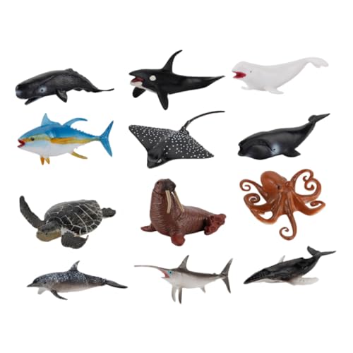 HEALSOPTHY 12 Stück Teiliges Realistische Meerestiere Figuren Lernspielzeug Sandtisch Dekoration Pädagogisch Vielseitig für Aquarium Party Geschenk HEALSOPTHY 12 Stück Teiliges Realistische Meerestiere Figuren Lernspielzeug Sandtisch Dekoration Pädagogisch Vielseitig für Aquarium Party Geschenk von HEALSOPTHY