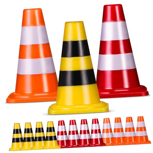 HEALSOPTHY 15 STK. Teiliges Mini Verkehrsleitkegel Spielset Bunte Straßenkegel aus Sicherem Kunststoff Pädagogisches Lernspielzeug für Verkehrssicherheit und Farberkennung Vielseitig für HEALSOPTHY 15 STK. Teiliges Mini Verkehrsleitkegel Spielset Bunte Straßenkegel aus Sicherem Kunststoff Pädagogisches Lernspielzeug für Verkehrssicherheit und Farberkennung Vielseitig für von HEALSOPTHY