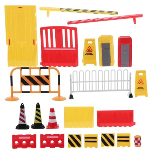 HEALSOPTHY 15 Stück Teiliges Mini Lernspielzeug mit Verstellbaren Straßen Barrikadenmodellen für Verkehrserziehung und Interaktives Rollenspiel HEALSOPTHY 15 Stück Teiliges Mini Lernspielzeug mit Verstellbaren Straßen Barrikadenmodellen für Verkehrserziehung und Interaktives Rollenspiel von HEALSOPTHY