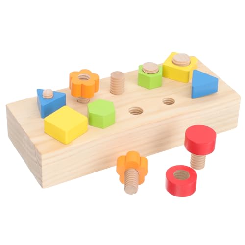 HEALSOPTHY 1satz Holz-schraubenspielzeug Für Kleinkinder Kreatives Lernspielzeug Hand-Auge-koordination Farben Und Räumlichem Denken Mit Bunten Schrauben Und Unterlagen HEALSOPTHY 1satz Holz-schraubenspielzeug Für Kleinkinder Kreatives Lernspielzeug Hand-Auge-koordination Farben Und Räumlichem Denken Mit Bunten Schrauben Und Unterlagen von HEALSOPTHY