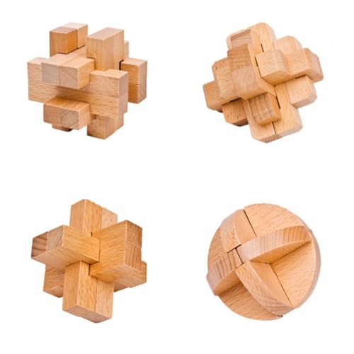 HEALSOPTHY Luban Lock Puzzle und Kinder Denkspiel aus Holz Kreatives Brain Teaser Puzzle für Selbstgemacht Party und Zuhause Sensorisches Spielzeug zur Geschicklichkeit und Intelligenz HEALSOPTHY Luban Lock Puzzle und Kinder Denkspiel aus Holz Kreatives Brain Teaser Puzzle für Selbstgemacht Party und Zuhause Sensorisches Spielzeug zur Geschicklichkeit und Intelligenz von HEALSOPTHY
