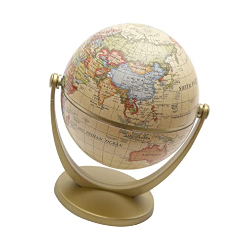 HEALSOPTHY 1pc Rotating Desktop Globe Ornament Desktop Geografische Globe Craft Schmuck von HEALSOPTHY