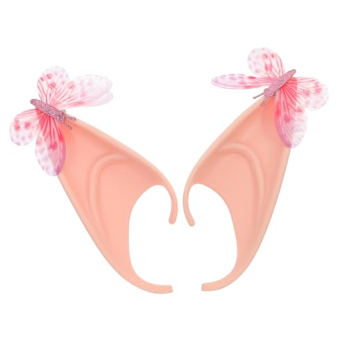 HEALSOPTHY 2 Stück Elfenohren für Halloween Cosplay Maskerade Pinke Sequin Ohren für Zauberhafte Auftritte bei Partys und Kostümveranstaltungen HEALSOPTHY 2 Stück Elfenohren für Halloween Cosplay Maskerade Pinke Sequin Ohren für Zauberhafte Auftritte bei Partys und Kostümveranstaltungen von HEALSOPTHY
