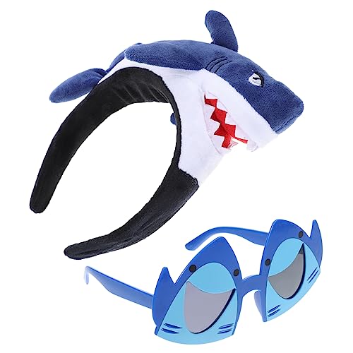 HEALSOPTHY 2stücke Shark Kostüm Stirnband Und Sonnenbrille Lustige Foto Requisiten Für Erwachsene Partydeko Für Hai-themenfeiern Und Fotobootheinsätze HEALSOPTHY 2stücke Shark Kostüm Stirnband Und Sonnenbrille Lustige Foto Requisiten Für Erwachsene Partydeko Für Hai-themenfeiern Und Fotobootheinsätze von HEALSOPTHY