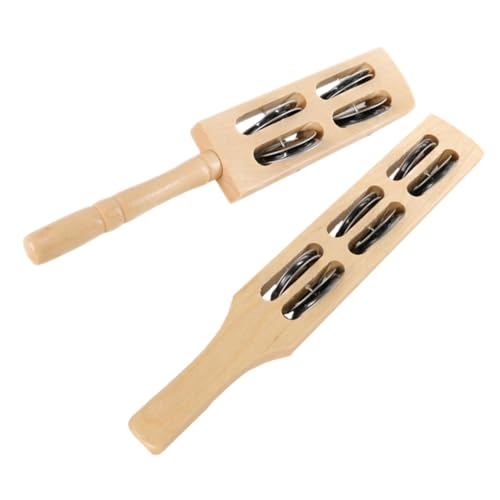 HEALSOPTHY 2 Stück Holz Handglocken Musikinstrument Percussion Instrument mit Schellen für Musikspielzeug Junge Mädchen Ab Jahre Koordination und Kreativität HEALSOPTHY 2 Stück Holz Handglocken Musikinstrument Percussion Instrument mit Schellen für Musikspielzeug Junge Mädchen Ab Jahre Koordination und Kreativität von HEALSOPTHY