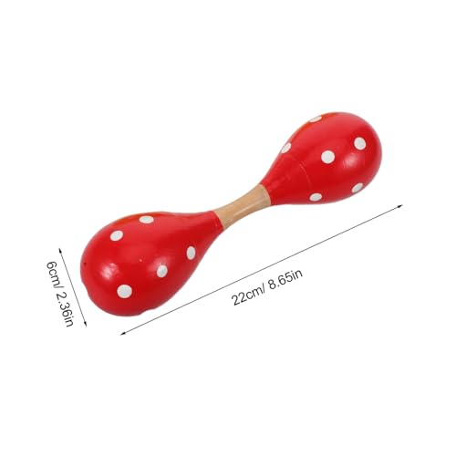 HEALSOPTHY 2 Stück Holz-Maracas für Ergonomisch Geformt für Kleine Hände Langlebige Hand-Percussion-Instrumente Rhythmus Hörsensibilität und Motorischer Entwicklung bei Junge Mädchen HEALSOPTHY 2 Stück Holz-Maracas für Ergonomisch Geformt für Kleine Hände Langlebige Hand-Percussion-Instrumente Rhythmus Hörsensibilität und Motorischer Entwicklung bei Junge Mädchen von HEALSOPTHY