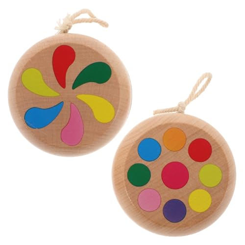 HEALSOPTHY 2 Stück Holz yoyo mit Verstellbarer Schnur Lustiges Lernspielzeug für Jungen und Mädchen Pädagogisches Outdoor Koordination und Balance HEALSOPTHY 2 Stück Holz yoyo mit Verstellbarer Schnur Lustiges Lernspielzeug für Jungen und Mädchen Pädagogisches Outdoor Koordination und Balance von HEALSOPTHY