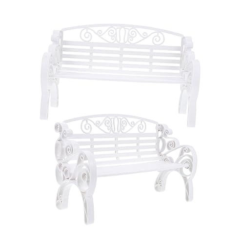 HEALSOPTHY 2 Stück Mini Modelle für Puppenhaus Dekorative Gartenbank Ornamente Hochdetaillierte Miniaturmöbel für Kreative DIY Projekte und Mini Szenen HEALSOPTHY 2 Stück Mini Modelle für Puppenhaus Dekorative Gartenbank Ornamente Hochdetaillierte Miniaturmöbel für Kreative DIY Projekte und Mini Szenen von HEALSOPTHY