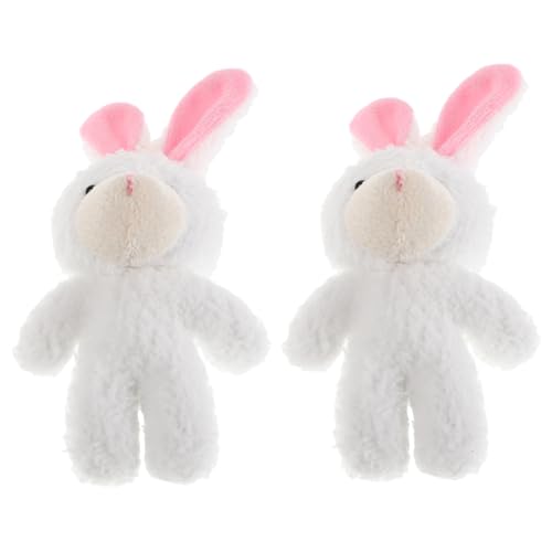 HEALSOPTHY 2 Stück Mini Plüsch Hase Realistische Weiche Stofftiere Kuschelige Sammler Dolls für Puppenhaus Kindersicheres Fantasie und Kreativem Rollenspiel HEALSOPTHY 2 Stück Mini Plüsch Hase Realistische Weiche Stofftiere Kuschelige Sammler Dolls für Puppenhaus Kindersicheres Fantasie und Kreativem Rollenspiel von HEALSOPTHY