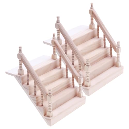 HEALSOPTHY 2 Stück Mini Puppenhaus Treppe aus Holz Teiliges Solide und Realistische Miniatur Möbel Sichere Miniatur Treppenhaus Dekoration für DIY Puppenhaus Zubehör HEALSOPTHY 2 Stück Mini Puppenhaus Treppe aus Holz Teiliges Solide und Realistische Miniatur Möbel Sichere Miniatur Treppenhaus Dekoration für DIY Puppenhaus Zubehör von HEALSOPTHY