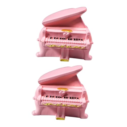 HEALSOPTHY 2 Stück Miniatur Klavier Modell DIY Mini Musikinstrument Puppenhaus Dekoration Pinkes Mini Piano für Mikro Szene Desktop und Handgemachte Wohnraumgestaltung HEALSOPTHY 2 Stück Miniatur Klavier Modell DIY Mini Musikinstrument Puppenhaus Dekoration Pinkes Mini Piano für Mikro Szene Desktop und Handgemachte Wohnraumgestaltung von HEALSOPTHY