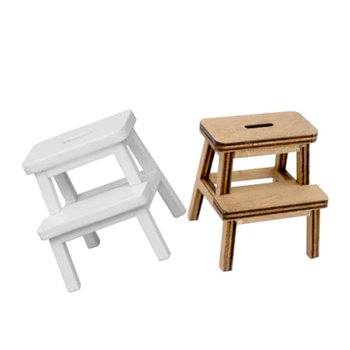 HEALSOPTHY 2 Stück Miniatur Puppenhaus Hocker Holz Realistischer Mini Step Stool Naturfarben Weiß Detailreiches Design Stabile Verarbeitung zur Puppenhaus Dekoration und Miniaturmöbel HEALSOPTHY 2 Stück Miniatur Puppenhaus Hocker Holz Realistischer Mini Step Stool Naturfarben Weiß Detailreiches Design Stabile Verarbeitung zur Puppenhaus Dekoration und Miniaturmöbel von HEALSOPTHY
