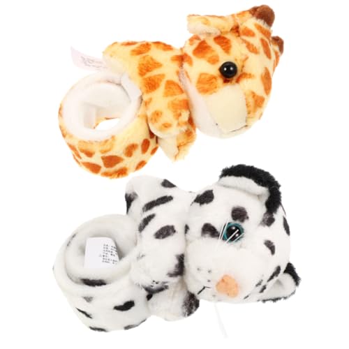 HEALSOPTHY 2 Stück Plüsch Tier Schnapparmband Giraffe und Schneeleopard Armband Kuschelig Party Mitgebsel für Jungen und Mädchen Geburtstag HEALSOPTHY 2 Stück Plüsch Tier Schnapparmband Giraffe und Schneeleopard Armband Kuschelig Party Mitgebsel für Jungen und Mädchen Geburtstag von HEALSOPTHY