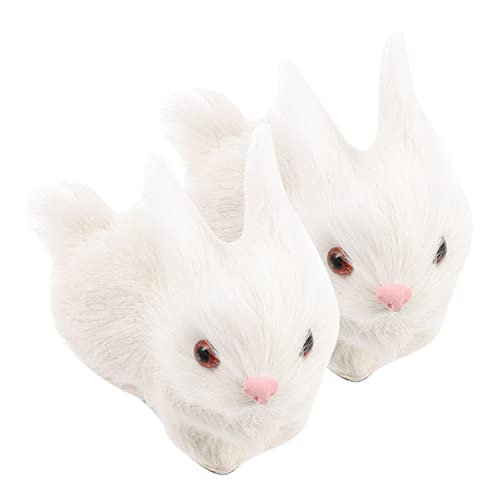 HEALSOPTHY 2 Stück Realistische Simulation Hasenfigur Plüschige Furry Kaninchen Dekoration mit Lebensechtem Aussehen Handliche für und Spiel Detailreiche Augen Niedliche Tiermodelle HEALSOPTHY 2 Stück Realistische Simulation Hasenfigur Plüschige Furry Kaninchen Dekoration mit Lebensechtem Aussehen Handliche für und Spiel Detailreiche Augen Niedliche Tiermodelle von HEALSOPTHY