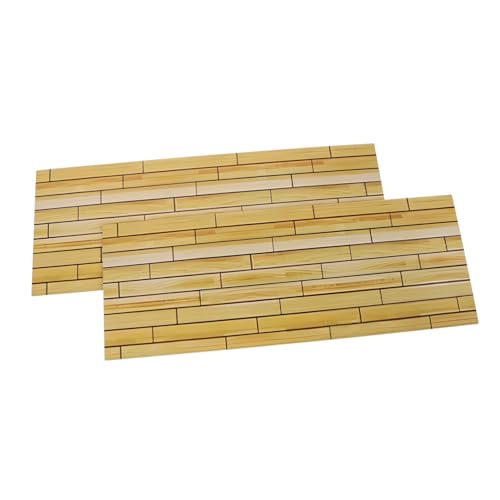 HEALSOPTHY 2 Stück Teiliges Miniatur-holzboden Puppenhaus Langlebige DIY Holzfußbodenplatten mit Realistischer Maserung Einfach zu Verlegen Kreative Bastelmaterialien für Miniatur-szenen und HEALSOPTHY 2 Stück Teiliges Miniatur-holzboden Puppenhaus Langlebige DIY Holzfußbodenplatten mit Realistischer Maserung Einfach zu Verlegen Kreative Bastelmaterialien für Miniatur-szenen und von HEALSOPTHY