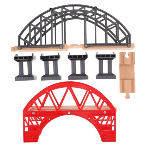 HEALSOPTHY 2 Stück Teiliges Zugbrücken Robustem Holz und Kunststoff Flexible Montage Ersatz brücke für Holzeisenbahn Gleisverbindung Pädagogisches für Kreative Zug szenen HEALSOPTHY 2 Stück Teiliges Zugbrücken Robustem Holz und Kunststoff Flexible Montage Ersatz brücke für Holzeisenbahn Gleisverbindung Pädagogisches für Kreative Zug szenen von HEALSOPTHY