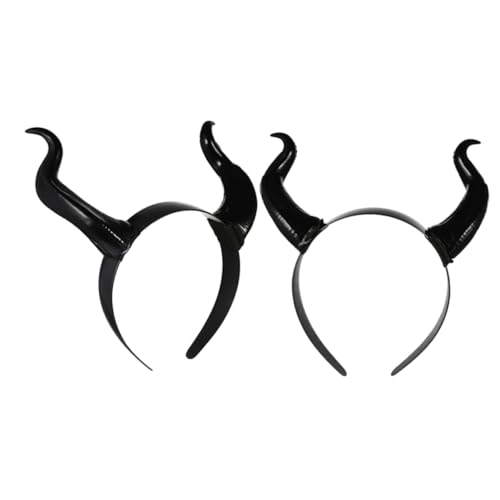 HEALSOPTHY 2 Stück Teufelshörner Haarreif Teilig Halloween Cosplay Stirnband Leicht Abnehmbar Party Kostüm Haarschmuck für Damen und Herren HEALSOPTHY 2 Stück Teufelshörner Haarreif Teilig Halloween Cosplay Stirnband Leicht Abnehmbar Party Kostüm Haarschmuck für Damen und Herren von HEALSOPTHY