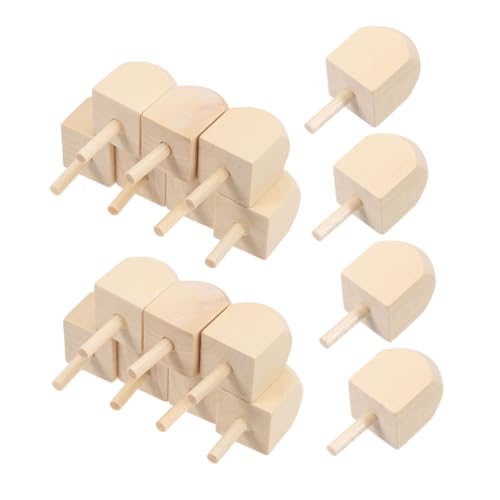 HEALSOPTHY 20 Stück Hanukkah Holz Dreidel Unlackierte Stabile Dreidel Spinning Tops aus Natürlichem Holz DIY Bastelset für Kreative Chanukka Feiern für Familien HEALSOPTHY 20 Stück Hanukkah Holz Dreidel Unlackierte Stabile Dreidel Spinning Tops aus Natürlichem Holz DIY Bastelset für Kreative Chanukka Feiern für Familien von HEALSOPTHY