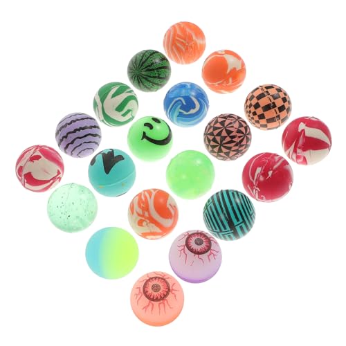 HEALSOPTHY 20 Stück Teiliges Hüpfball mit Buntem Augenmuster Elastische Springbälle aus Weichem Kindersicherem Material für Kindergeburtstag und Spielerische HEALSOPTHY 20 Stück Teiliges Hüpfball mit Buntem Augenmuster Elastische Springbälle aus Weichem Kindersicherem Material für Kindergeburtstag und Spielerische von HEALSOPTHY
