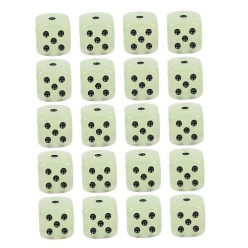 HEALSOPTHY 20 Stück Teiliges Leuchtwürfel aus Sicherem Resin Glatte Oberfläche Kreative Spielwürfel für Heimunterhaltung als Party Trinkspielzubehör HEALSOPTHY 20 Stück Teiliges Leuchtwürfel aus Sicherem Resin Glatte Oberfläche Kreative Spielwürfel für Heimunterhaltung als Party Trinkspielzubehör von HEALSOPTHY