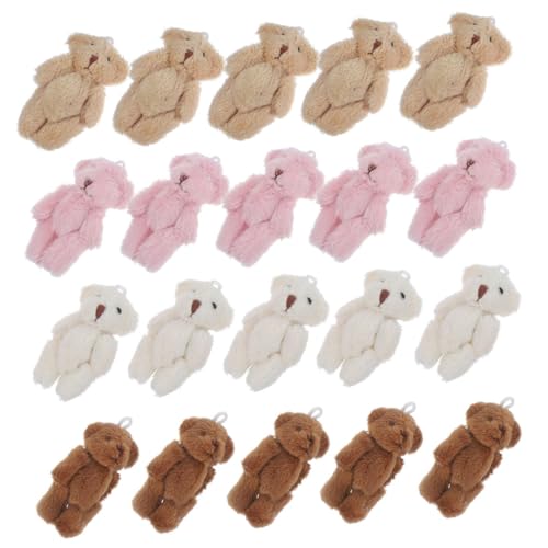 HEALSOPTHY 20 Stück Teiliges Mini Plüschbären Weiche Stofftiere Kuschelbären für DIY Schlüsselanhänger Taschen Deko Geburtstagsfeier Hochzeitsgeschenke HEALSOPTHY 20 Stück Teiliges Mini Plüschbären Weiche Stofftiere Kuschelbären für DIY Schlüsselanhänger Taschen Deko Geburtstagsfeier Hochzeitsgeschenke von HEALSOPTHY