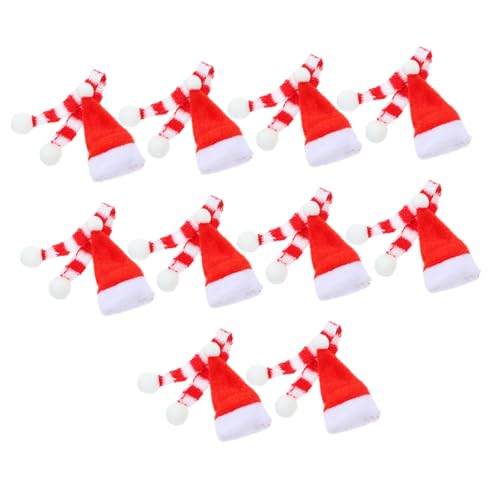 HEALSOPTHY 20 Stück Teiliges Mini Weihnachtsmützen aus Gestricktem mit Roten und Weißen Schals Handgefertigte Weihnachtsdekoration für Puppen Sicher und Weihnachtlich Gemütlich HEALSOPTHY 20 Stück Teiliges Mini Weihnachtsmützen aus Gestricktem mit Roten und Weißen Schals Handgefertigte Weihnachtsdekoration für Puppen Sicher und Weihnachtlich Gemütlich von HEALSOPTHY