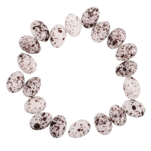 HEALSOPTHY 20 Stück Teiliges Miniatur Wachteleier Figuren aus Kunststoff Realistische Kleine Dekorationen für Schreibtisch DIY Feengarten Langlebige Mini Accessoires für Kreative Mikro HEALSOPTHY 20 Stück Teiliges Miniatur Wachteleier Figuren aus Kunststoff Realistische Kleine Dekorationen für Schreibtisch DIY Feengarten Langlebige Mini Accessoires für Kreative Mikro von HEALSOPTHY