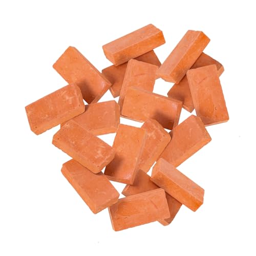 HEALSOPTHY 20 Stück Teiliges Miniatur Ziegelsteine Rechteckige Form DIY Modellbau Bausteine für Sandtisch Architektur Fairy Garden Wanddekoration Rote Bausteine für Bastler HEALSOPTHY 20 Stück Teiliges Miniatur Ziegelsteine Rechteckige Form DIY Modellbau Bausteine für Sandtisch Architektur Fairy Garden Wanddekoration Rote Bausteine für Bastler von HEALSOPTHY