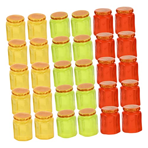 HEALSOPTHY 20 Stück honigglas Dekoration für kinderspielzeug Toys for für freundinen Süße Dekoration Miniatur-Süßigkeitsdosenmodell Mini-Hausverzierung Harz von HEALSOPTHY