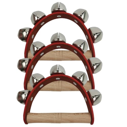HEALSOPTHY 3 Stück Halbrunde Jingle Bell Teiliges Percussion Instrument Handglocke für Party Karneval Geburtstagsfeier Geeignet HEALSOPTHY 3 Stück Halbrunde Jingle Bell Teiliges Percussion Instrument Handglocke für Party Karneval Geburtstagsfeier Geeignet von HEALSOPTHY