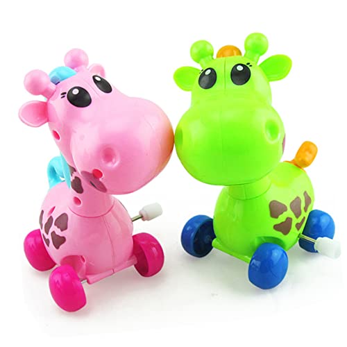 HEALSOPTHY 3 Stück Uhrwerk kinderspielzeug für Children Toys Kinderzimmer Dekoration spielsachen für kinderknallzeug Kid Toys Aufzieh-Giraffe Uhrwerk Hase von HEALSOPTHY