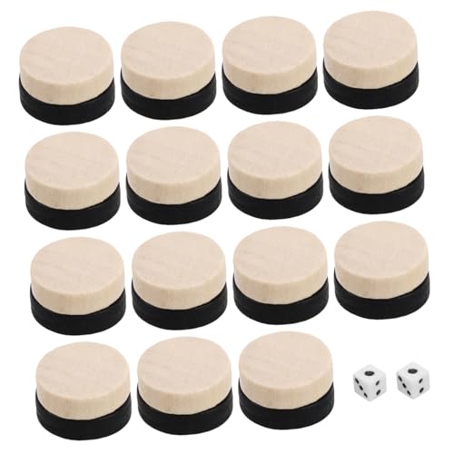 HEALSOPTHY 30 Stück Teiliges Holz Schach und Spielsteine Spielsteine Glatte Oberfläche Langlebige Ersatzfiguren für Brettspiel Zubehör Geeignet als Spielbrett Accessoires HEALSOPTHY 30 Stück Teiliges Holz Schach und Spielsteine Spielsteine Glatte Oberfläche Langlebige Ersatzfiguren für Brettspiel Zubehör Geeignet als Spielbrett Accessoires von HEALSOPTHY