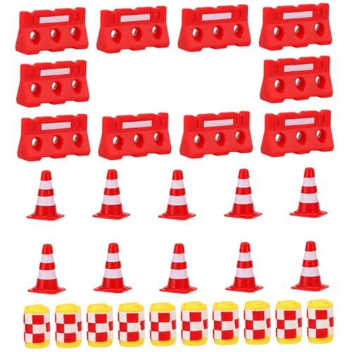 HEALSOPTHY 30 Stück Teiliges Mini Verkehrs aus Robustem Kunststoff mit Roten Leitkegeln Wasser Barrieren und Gelben Warnfässern Pädagogisches Lernspielzeug für Verkehrs und Baustellenkunde HEALSOPTHY 30 Stück Teiliges Mini Verkehrs aus Robustem Kunststoff mit Roten Leitkegeln Wasser Barrieren und Gelben Warnfässern Pädagogisches Lernspielzeug für Verkehrs und Baustellenkunde von HEALSOPTHY