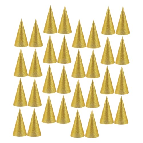 HEALSOPTHY 36 Stück Teiliges Partyhut Kindergeburtstag Gold Glitzer Papierhüte Kegelförmig Leicht Tragbar Lustige Geburtstagsdeko für Kinderparty und Festlichkeiten HEALSOPTHY 36 Stück Teiliges Partyhut Kindergeburtstag Gold Glitzer Papierhüte Kegelförmig Leicht Tragbar Lustige Geburtstagsdeko für Kinderparty und Festlichkeiten von HEALSOPTHY