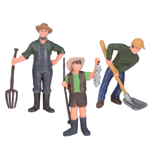 HEALSOPTHY 3 Stücke Bauernhof Figuren Satz Realistische Landarbeiter Puppen Lernspielzeug für Kinder Mikro Landschaft Imitierte Bauernhof Arbeiter Modelle HEALSOPTHY 3 Stücke Bauernhof Figuren Satz Realistische Landarbeiter Puppen Lernspielzeug für Kinder Mikro Landschaft Imitierte Bauernhof Arbeiter Modelle von HEALSOPTHY