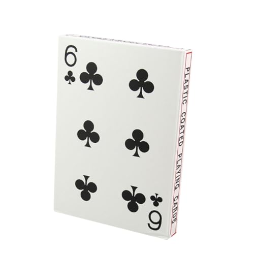 HEALSOPTHY 4 Brettspiel-Poker große Spielkarten familienspiele kartenspiel Ten Spielkarten-Set Playing Cards kartenspielen kreative Pokerkarten Pokerkarte aus Papier Kartenspiel Weiß von HEALSOPTHY