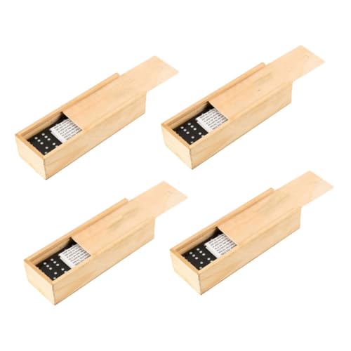 HEALSOPTHY 4 Sätze Teiliges Domino Spiel aus Holz Schwarzes Domino mit Aufbewahrungsbox Leichtes Tragbares Familienspiel Geeignet für Drinnen und Draußen Interaktives Lustiges HEALSOPTHY 4 Sätze Teiliges Domino Spiel aus Holz Schwarzes Domino mit Aufbewahrungsbox Leichtes Tragbares Familienspiel Geeignet für Drinnen und Draußen Interaktives Lustiges von HEALSOPTHY