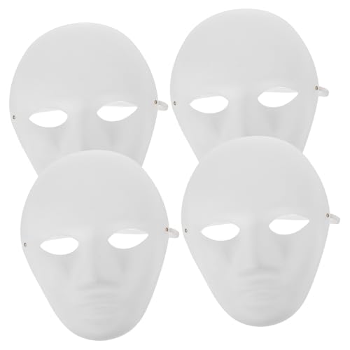 HEALSOPTHY 4 Stück DIY Handbemalte Weiße Papiermasken zum Bemalen Blanke Masquerade Masken für Kostümpartys Halloween Karneval Cosplay und Kreative Bastelprojekte HEALSOPTHY 4 Stück DIY Handbemalte Weiße Papiermasken zum Bemalen Blanke Masquerade Masken für Kostümpartys Halloween Karneval Cosplay und Kreative Bastelprojekte von HEALSOPTHY