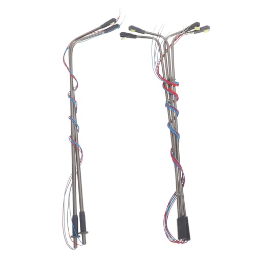 HEALSOPTHY 4 Stück Maßstab Miniatur LED Straßenlaternen für Modellbahnen Puppenhäuser und Mikro-landschaften Authentische Beleuchtung für Kreative Tischdeko HEALSOPTHY 4 Stück Maßstab Miniatur LED Straßenlaternen für Modellbahnen Puppenhäuser und Mikro-landschaften Authentische Beleuchtung für Kreative Tischdeko von HEALSOPTHY