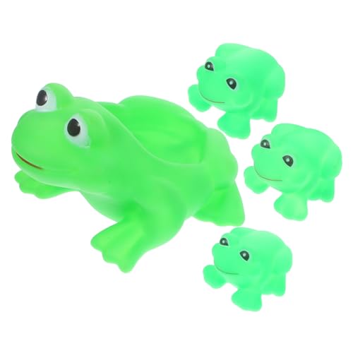 HEALSOPTHY 4 Stück Teiliges Frosch Badespielzeug Flexibel Vinyl Badewanne für Kleinkinder Fördert Kreativität und Eltern Junge Mädchen Interaktion für Dusche und Badewanne HEALSOPTHY 4 Stück Teiliges Frosch Badespielzeug Flexibel Vinyl Badewanne für Kleinkinder Fördert Kreativität und Eltern Junge Mädchen Interaktion für Dusche und Badewanne von HEALSOPTHY