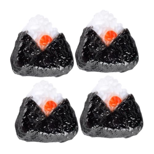HEALSOPTHY 4 Stück Teiliges Miniatur Japanische Onigiri Dekorationen Winzige Dreieckige Algen Reisbällchen Realistisches Puppenhaus Zubehör Langlebig und Handschmeichelnd für Mini Küchen und HEALSOPTHY 4 Stück Teiliges Miniatur Japanische Onigiri Dekorationen Winzige Dreieckige Algen Reisbällchen Realistisches Puppenhaus Zubehör Langlebig und Handschmeichelnd für Mini Küchen und von HEALSOPTHY
