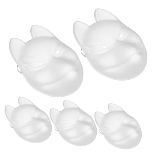 HEALSOPTHY 5 Stück Teiliges DIY Fuchs Papiermaske Unbemalte Weiße Tiermasken zum Bemalen Leichte Bastelmasken aus Sicherem Papier für Halloween Fasching und Kreative Kunstprojekte HEALSOPTHY 5 Stück Teiliges DIY Fuchs Papiermaske Unbemalte Weiße Tiermasken zum Bemalen Leichte Bastelmasken aus Sicherem Papier für Halloween Fasching und Kreative Kunstprojekte von HEALSOPTHY