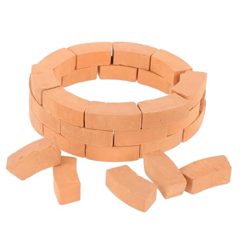 HEALSOPTHY 50 Stück Miniatur Ziegelsteine Miniature Bauklötze für DIY Modellhäuser Bausatz Realistische Bausteine für Kreatives Lernen und Handwerkliche Bastelprojekte HEALSOPTHY 50 Stück Miniatur Ziegelsteine Miniature Bauklötze für DIY Modellhäuser Bausatz Realistische Bausteine für Kreatives Lernen und Handwerkliche Bastelprojekte von HEALSOPTHY