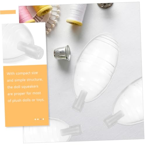 HEALSOPTHY 50 Stück Teiliges Transparentes Puppen quietscher Leicht Kompakt Batteriefreier Babyspielzeug ersatz Geeignet für Stofftiere DIY zubehör für Haustier spielzeuge HEALSOPTHY 50 Stück Teiliges Transparentes Puppen quietscher Leicht Kompakt Batteriefreier Babyspielzeug ersatz Geeignet für Stofftiere DIY zubehör für Haustier spielzeuge von HEALSOPTHY
