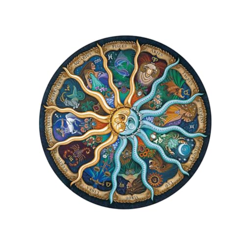 HEALSOPTHY 500 Stück Teiliges Rundes Puzzle für Erwachsene Farbenfrohes Design Pädagogisches Jigsaw Puzzle aus Langlebigem Material Präzise Geschnitten für Kreative Freizeitgestaltung und HEALSOPTHY 500 Stück Teiliges Rundes Puzzle für Erwachsene Farbenfrohes Design Pädagogisches Jigsaw Puzzle aus Langlebigem Material Präzise Geschnitten für Kreative Freizeitgestaltung und von HEALSOPTHY