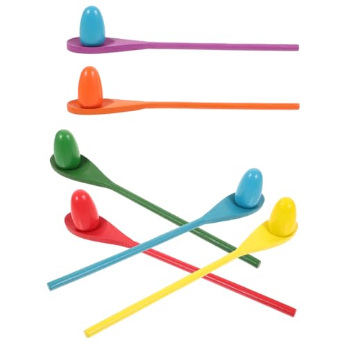 HEALSOPTHY 6 Sätze Holz Eier Balance Spiel Teiliges für Sensorisches Gleichgewichtstraining Bunt Lackiert Stabiles Material für Eierlauf und Bewegungsspiele bei Geburtstagsfeiern HEALSOPTHY 6 Sätze Holz Eier Balance Spiel Teiliges für Sensorisches Gleichgewichtstraining Bunt Lackiert Stabiles Material für Eierlauf und Bewegungsspiele bei Geburtstagsfeiern von HEALSOPTHY